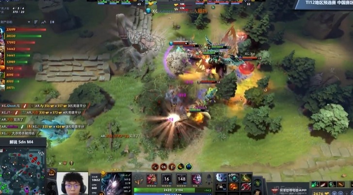 《DOTA2》TI12中国预选赛赛报：XinQ土猫天秀化石蛋团战建功 Ghost水人无限超神 XG扳回一城