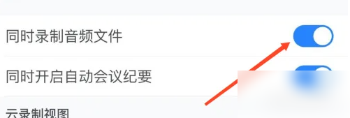 《腾讯会议》怎么设置同时录制音频文件